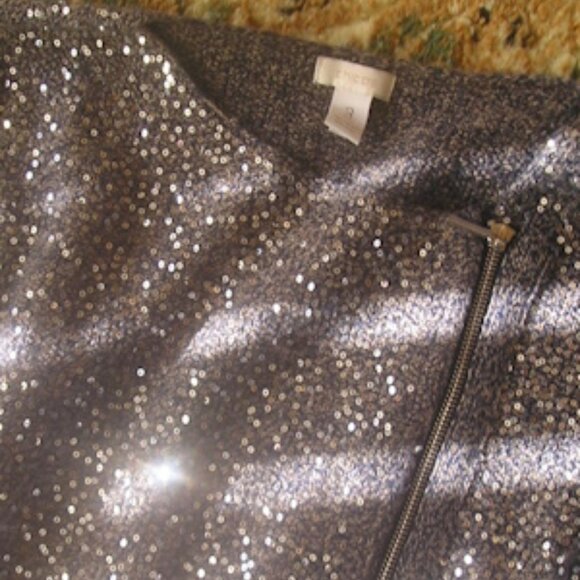 Chico Sequined Asymmetrical Zipped Cardigan - Picture 2 of 3